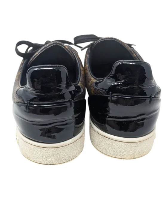 Louis Vuitton LV Monogram Leather Brown Sneakers Size EU 38.5 - Picture 9 of 16
